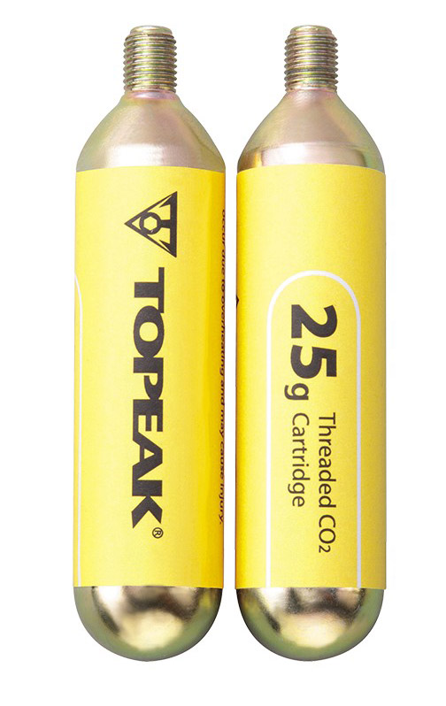   Birota Баллон резьбовой со сжатым воздухом Topeak Threaded CO2 Cartridge 25 грамм (комплект 2 шт)