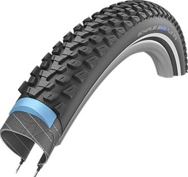 Велопокрышка антипрокольная Schwalbe Marathon Plus SmartGuard 26" (светоотражающая полоса 26x2.1" (54-559) стальной)