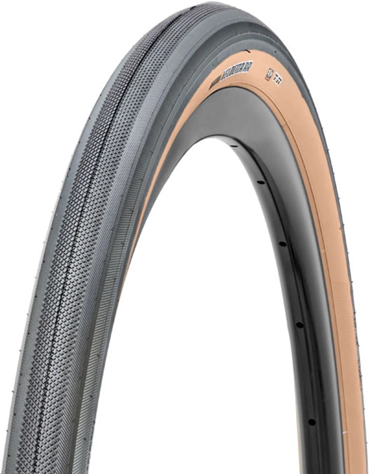 Велопокрышка Maxxis Velocita Tubeless 28"  (бежевый 700x40c (42-622) кевларовый)