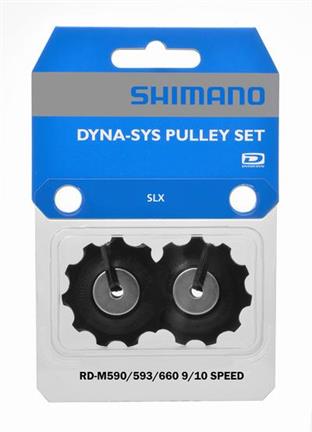 Ролики заднего переключателя Shimano RD-593 9 ск. (Deore SLX-LX) (черный)