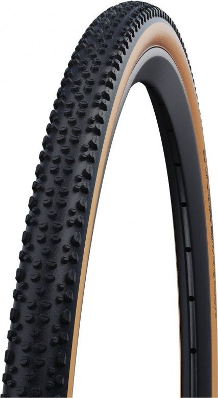 Велопокрышка Schwalbe X-One Speed RaceGuard 28" (черный / бежевый 700x33C кевларовый)