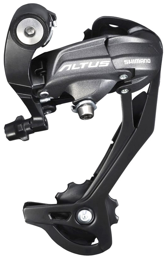 Задние переключатели MTB Задний переключатель Shimano Altus RD-M370 9 скоростей (графит длинная лапка)