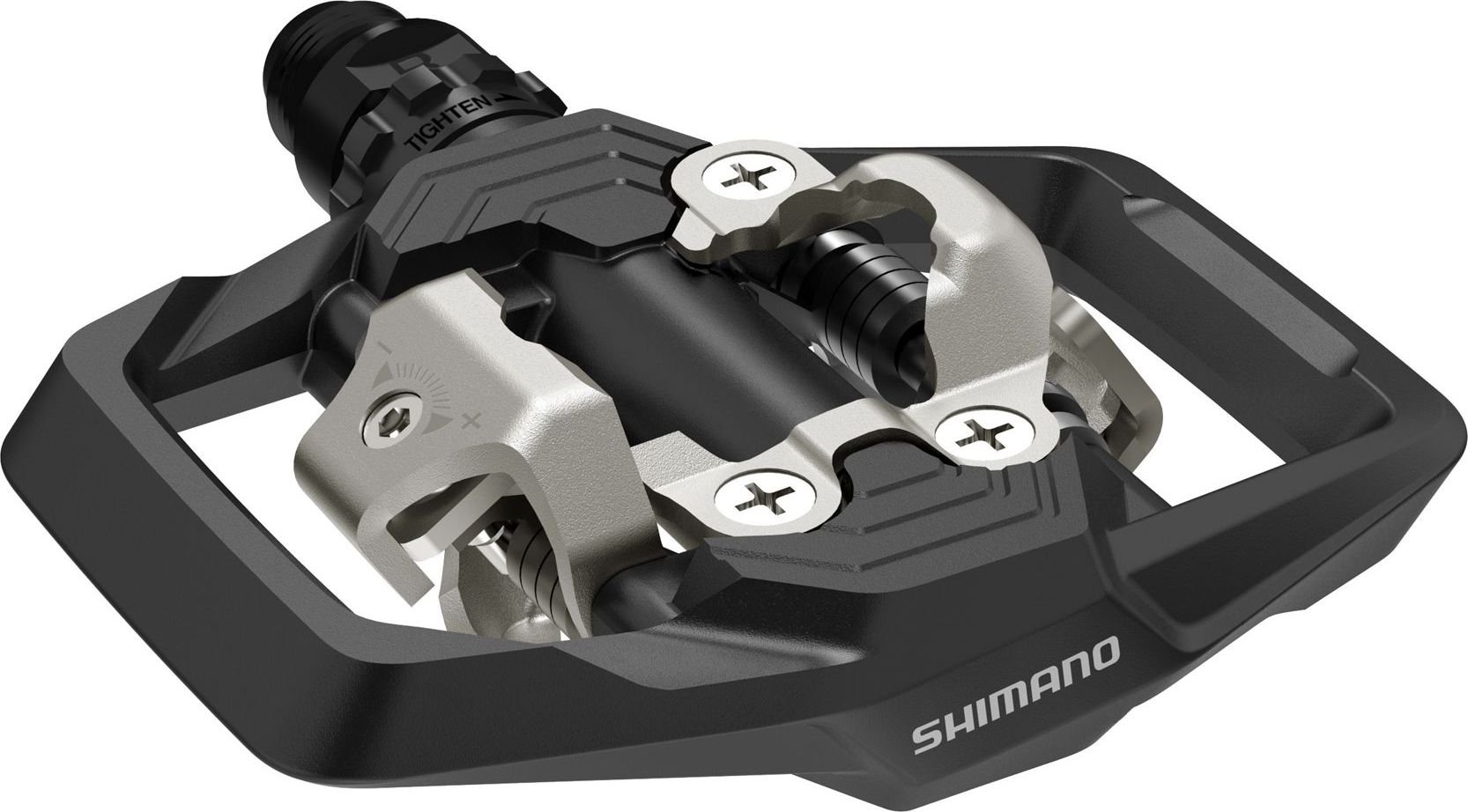 Контактные MTB педали Shimano PD-ME700 SPD с шипами (черный)