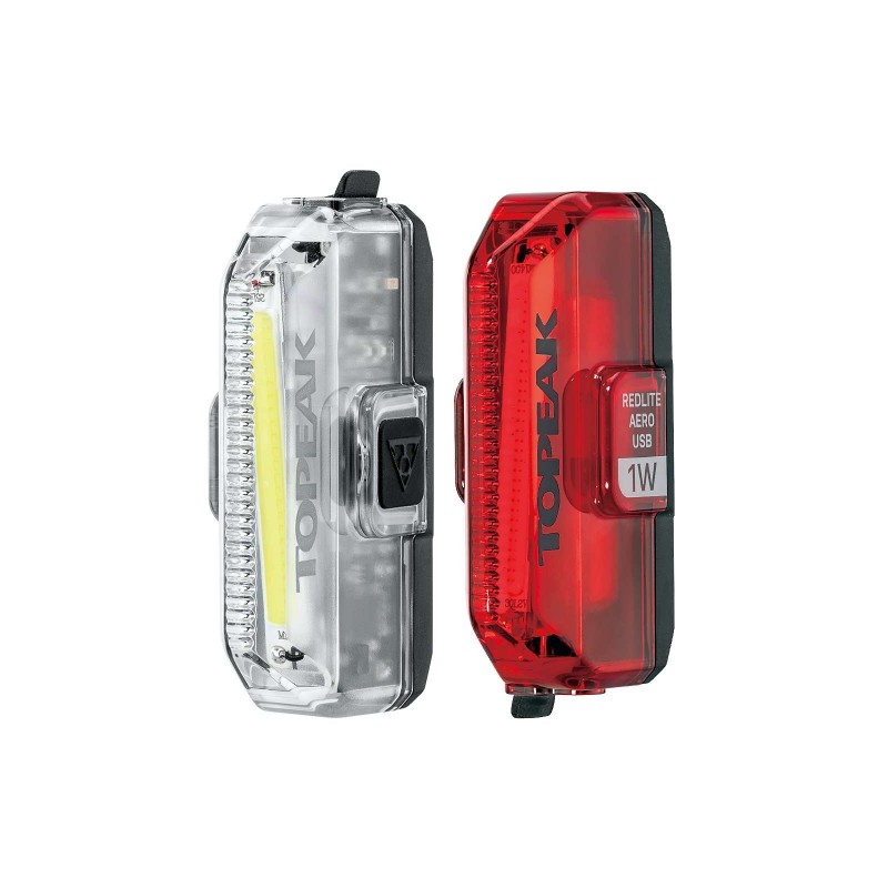 Комплект фонарей Topeak Aero USB 1W TMS084 (белый / красный черный)