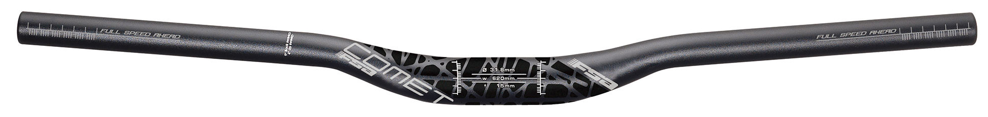 Рули MTB и гибриды для велосипедов Руль FSA Comet Riser V20 (черный 740 мм подъем 15 мм 31.8 мм)