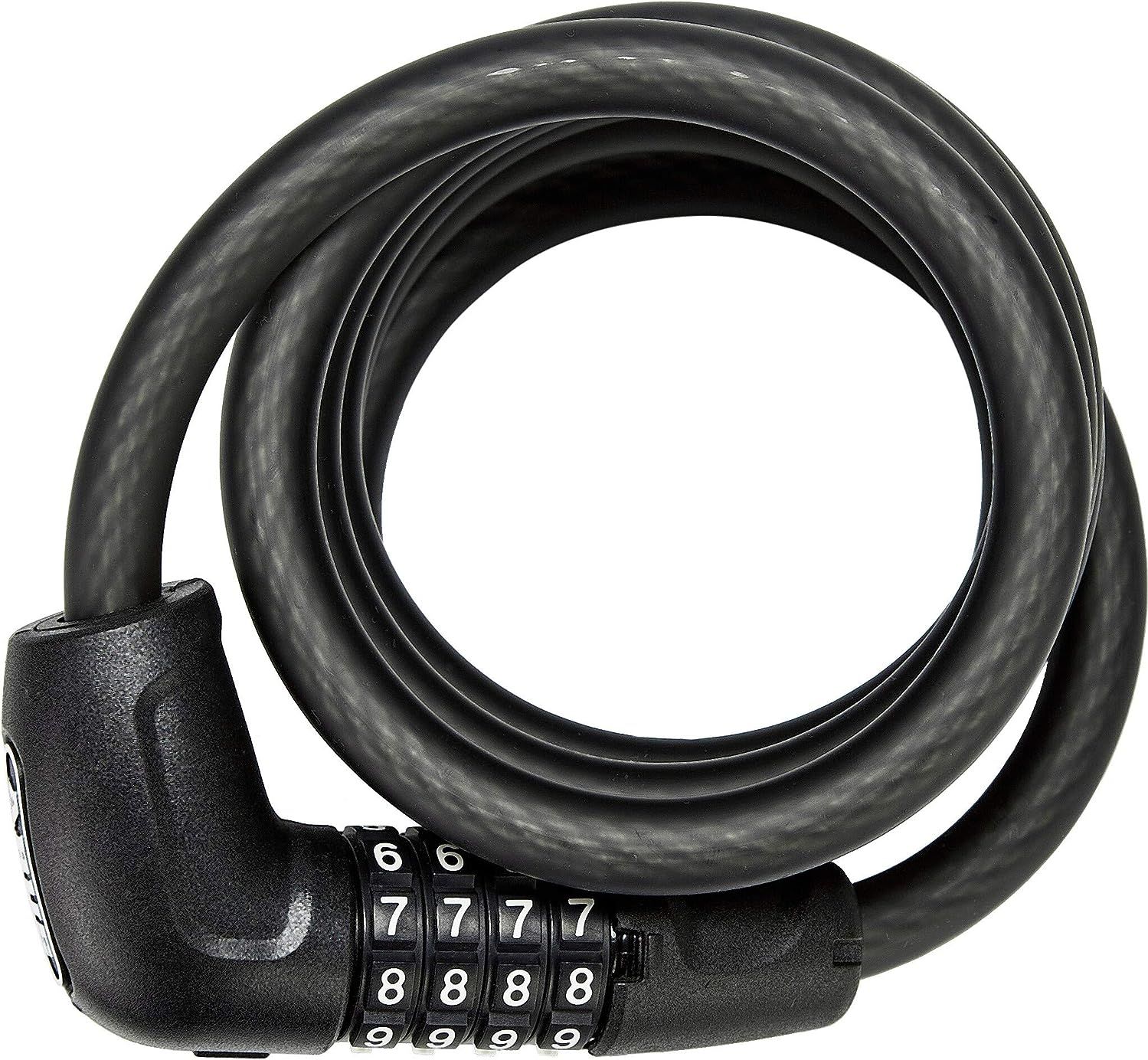 Замки-тросы  Birota Велозамок Abus Tresor Steel-O-Flex 5510C, кодовый, 4 разряда, трос 10 x 1800 мм (черный)
