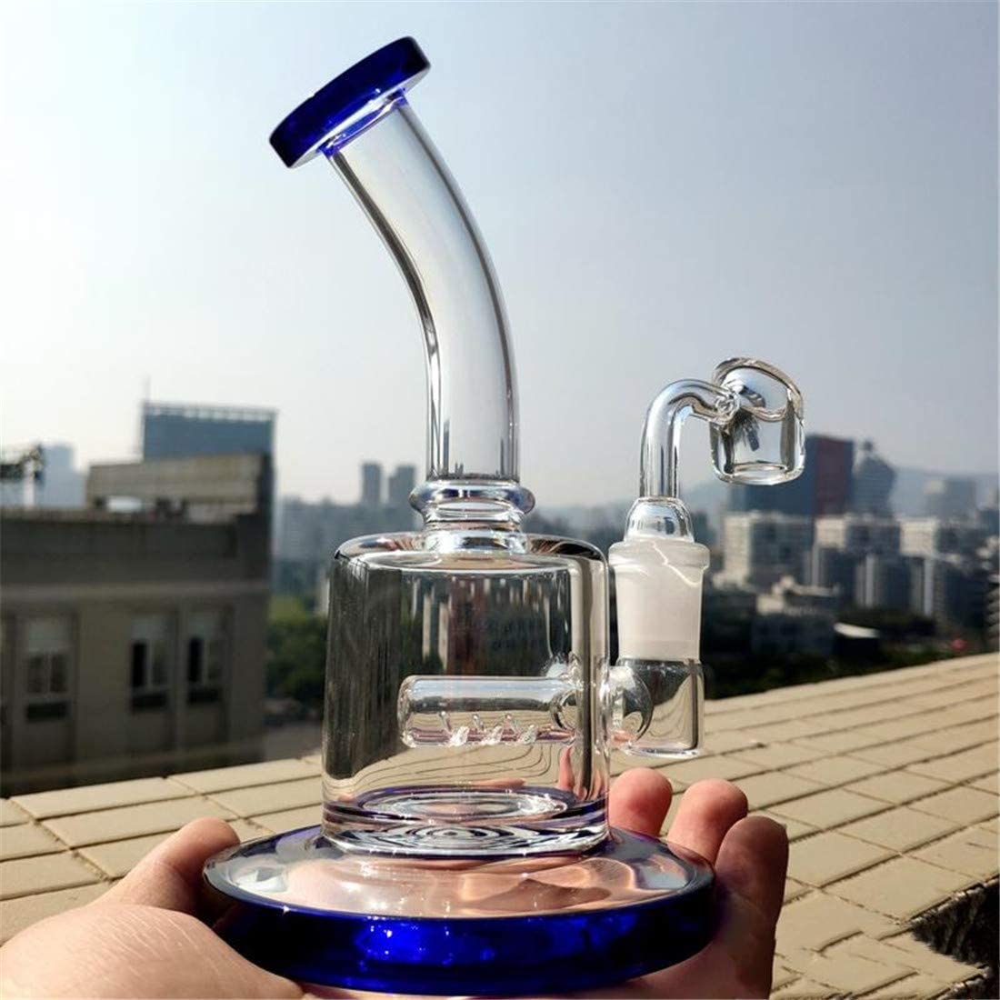  Beaker Base bong Hookahs Heady Glass Dab Rigs Smoke Glass Water Pipes Recycler Oil Rigs With 14mm Banger