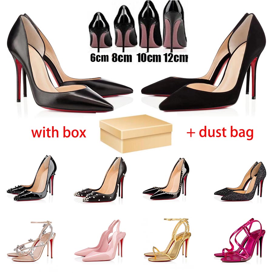  designer heel woman redbottoms Dress Shoes red bottoms kitten High heels platform black white sliver gold nude slingback Round Pointed Toes luxury Pumps with box