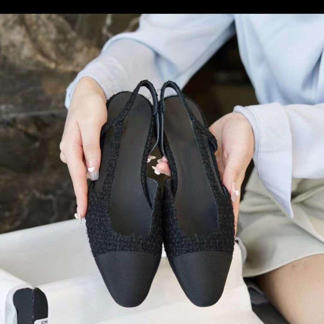 Shoes & Accessories>Dress Shoes New Color Classic Women's Dress Shoes High Heels Fashion Genuine Leather Shoes Designers Luxury Slingback Shoes Office Shoes Summer Versatile Shoes Factory Shoes