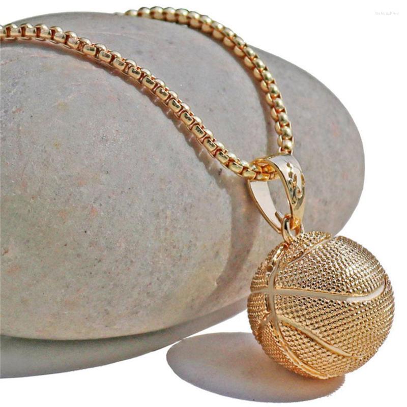  Chains Basketball Pendant Necklace Stainless Steel Hollow Ball Lovers Memorial Gift For Men Women Teen Boys Gi E5E0