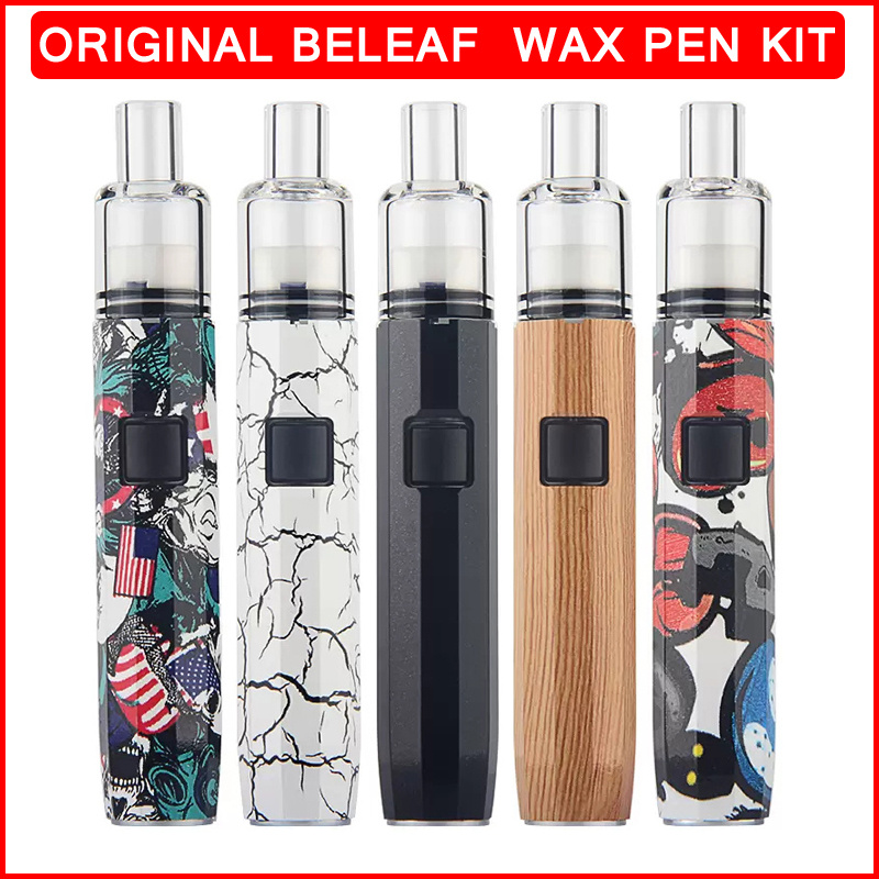   DHgate Authentic Beleaf Wax Pen Kit 500mAh Wax Vaporizer Pen Variable Voltgae Preheat Battery Replacement Ceramic Chamber Wax Atomizer Dab Rig Electronic Cigarette