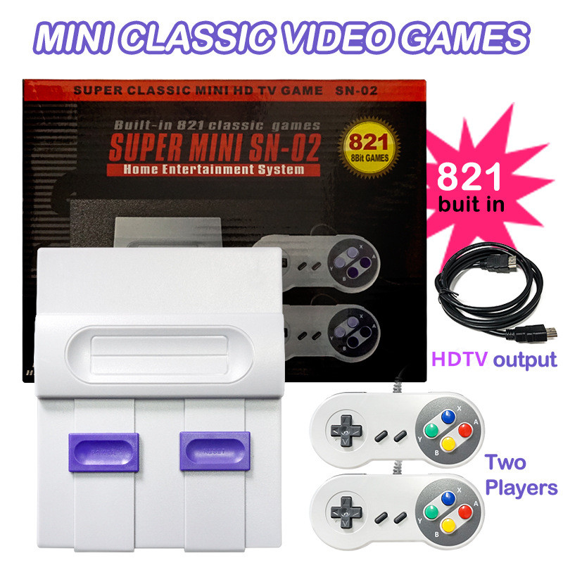  Portable Game Players 1080P HDTV TV-Out 821Video Handheld for SFC NES games consoles Children Family Gaming Machineree