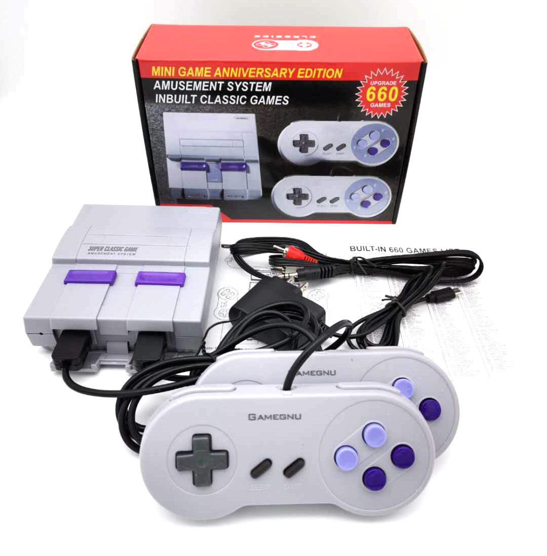  Super Classic SFC TV Handheld Mini Portable Game Players Consoles Entertainment System For 660 NES SNES Games Console by sea shipping