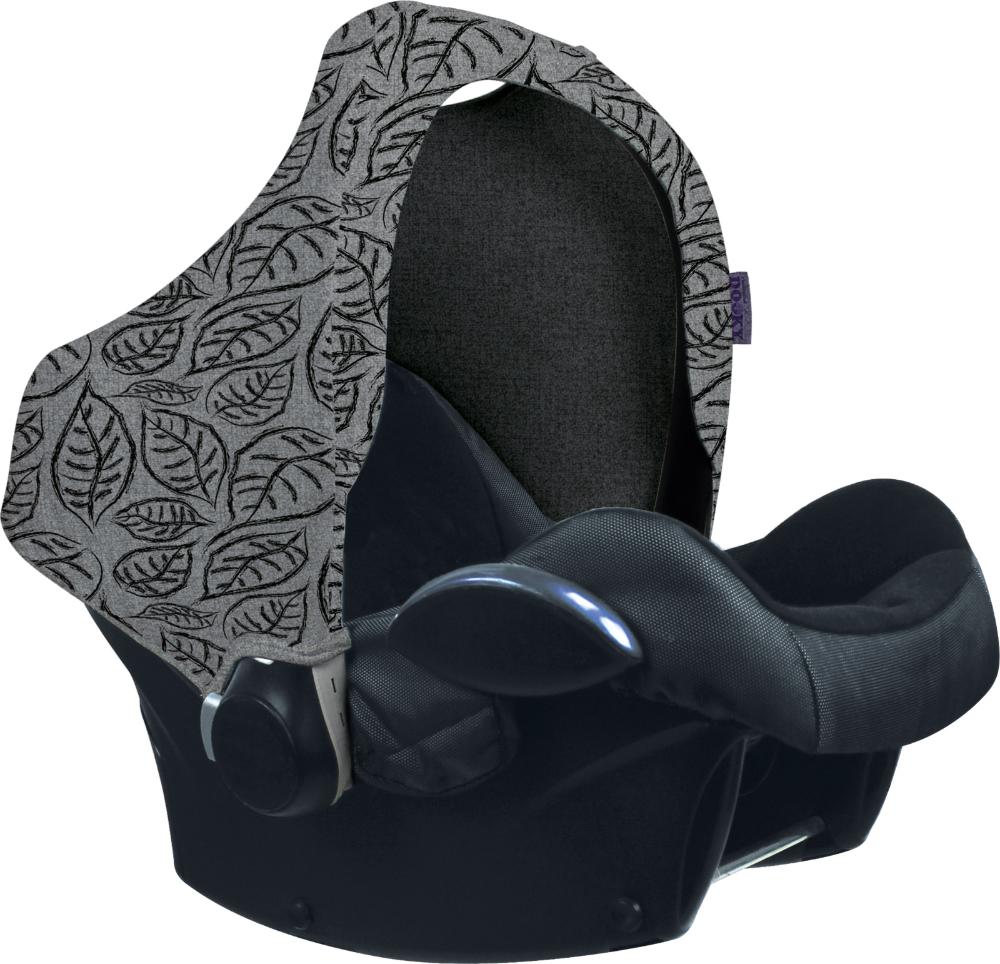   Олант XPLORYS Капюшон для автокресла DOOKY Hoody цв. Grey Leaves