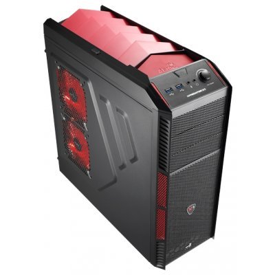 Корпус Aerocool Xpredator X1 Devil Red Edition black w/o PSU (EN57066)