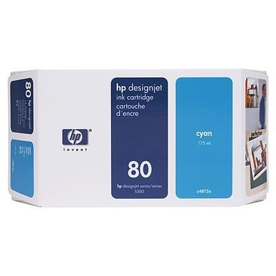 Картридж HP № 80 (C4846A) дл DesignJet 1050C/CM голубой (C4846A)