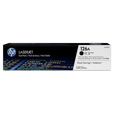 Двойна упаковка картриджа HP 126A (CE310AD) LaserJet черный (CE310AD)