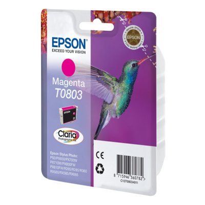 Картридж (C13T08034011) Epson T0803 пурпурный дл P50/PX660 (C13T08034011)