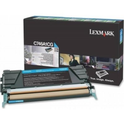 Тонер-картридж Lexmark C746A1CG голубой (C746A1CG)