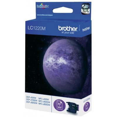 Картридж Brother LC1220M пурпурный дл MFC-J430W/J825DW/DCP-J525W черный (300 стр) (LC1220M)