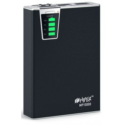   PlanetaShop Внешний аккумултор HIPER Power Bank MP10000 черный (MP10000 Black)