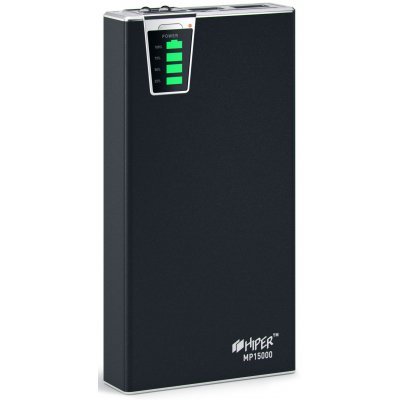   PlanetaShop Внешний аккумултор HIPER Power Bank MP15000 черный (MP15000 Black)