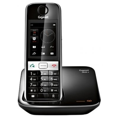 Радиотелефон Siemens Gigaset S820A серебристо-чёрный (GIGASET S820A)