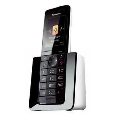 Радиотелефон Panasonic KX-PRS110 черный-белый (KX-PRS110RUW)