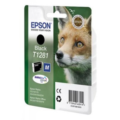 Картридж дл струйных аппаратов Epson C13T12814011 T1281 черный (C13T12814011)