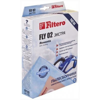 Пылесборник дл пылесоса Filtero FLY 02 (4) Экстра (FLY 02 (4) ЭКСТРА)