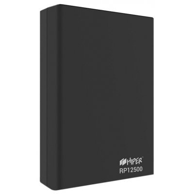   PlanetaShop Внешний аккумултор дл портативных устройств HIPER RP12500 черный (RP12500 Black)