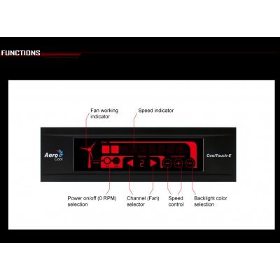 Контроллер системы охлаждени Aerocool Cool Touch-E черный (4713105951547)