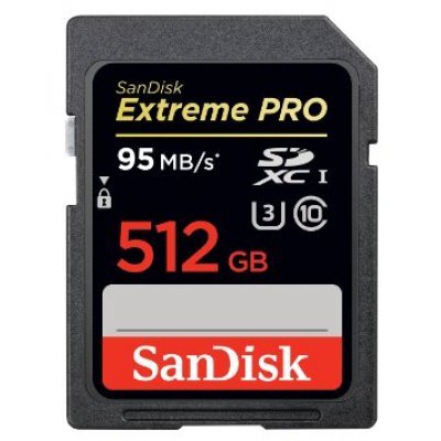 Карта памти Sandisk 512GB SDXC Class 3 Extreme Pro UHS 95MB/s (SDSDXPA-512G-G46)