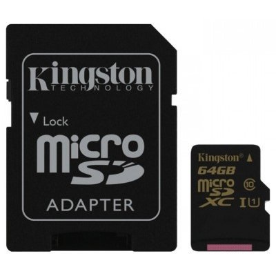 Карта памти Kingston 64GB microSDHC Class 10 SDCA10/64GB (SDCA10/64GB)