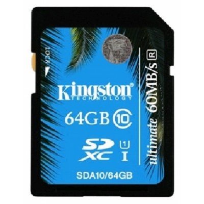 Карты памти Kingston Карта памти Kingston 64GB SDHC Class 10 SDA10/64GB (SDA10/64GB)