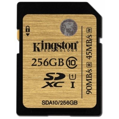 Карты памти Kingston Карта памти Kingston 256Gb SDXC Class 10 SDA10/256GB (SDA10/256GB)