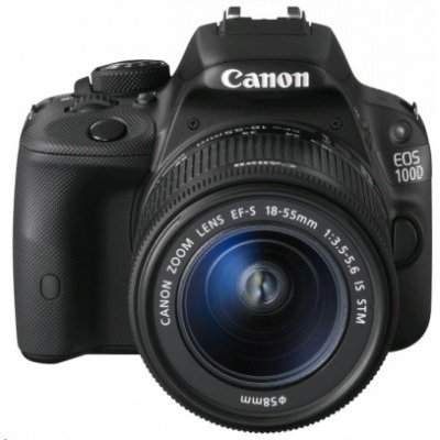 Цифрова фотокамера Canon OS 100D IS KIT EF-S 18-55mm белый (9124B001)