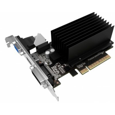 Видеокарта ПК Palit GeForce GT 710 954Mhz PCI-E 2.0 2048Mb 1600Mhz 64 bit DVI HDMI HDCP Silent (NEAT7100HD46-2080H)