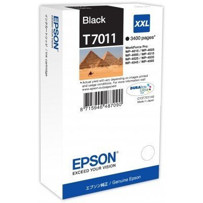 Картридж дл струйных аппаратов Epson T7011 дл WP-4015/4095/4515/4595 черный (C13T70114010) (C13T70114010)