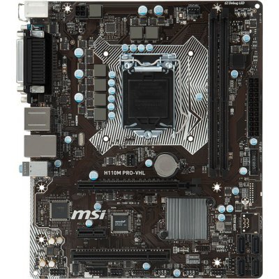 Материнские платы ПК MSI Материнска плата ПК MSI H110M PRO-VHL (H110M PRO-VHL)