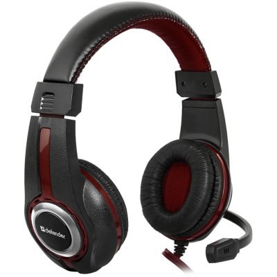  Компьтерна гарнитура Defender Warhead G-185 Black-Red (64106)