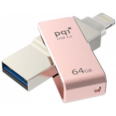 USB накопитель PQI iConnect mini 64GB розовое золото (6I04-064GR3001)