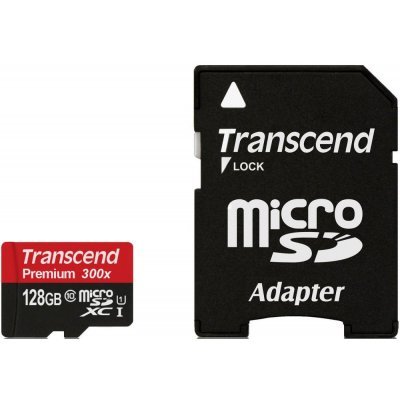 Карта памти Transcend 128GB microSDXC Card UHS-I Class 10 (TS128GUSDU1)