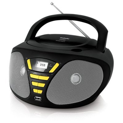 Аудиомагнитолы BBK Аудиомагнитола BBK BX180U черный/желтый (BX180U черный/желтый)