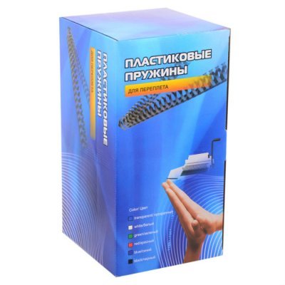 Пластиковые пружины дл переплета Office Kit 28 мм (220-250 листов) черные 50 шт. (20204739) (20204739)