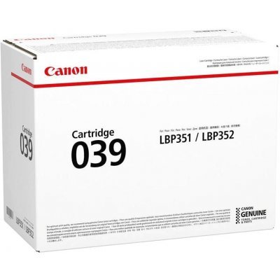  Тонер-картридж дл лазерных аппаратов Canon 039 дл принтеров i-SENSYS LBP351x/352x. Чёрный. 11 000 страниц. (0287C001)