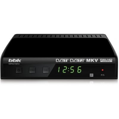 ТВ-тнер внешний BBK SMP021HDT2 черный (SMP021HDT2 black)