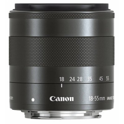 Объективы дл фотоаппарата Canon  PlanetaShop Объектив дл фотоаппарата Canon EF-M STM (5984B005) 18-55мм f/3.5-5.6 черный (5984B005)