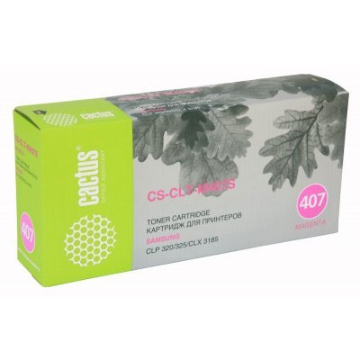 Тонер-картридж дл лазерных аппаратов Cactus CS-CLT-M407S дл Samsung CLP-325 CLX-3185 Magenta (CS-CLT-M407S)