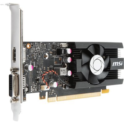 Видеокарта ПК MSI GT 1030 2G LP OCV1 nVidia GeForce GT 1030 2048Mb 64bit GDDR5 1265/6008/HDMIx1/DPx1/HDCP Ret low profile (GT 1030 2G LP OCV1)